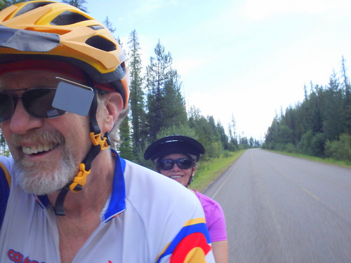 A tandem selfie (Dennis & Terry Struck).