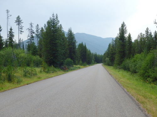 Northbound on Camas Road, Glacier NP.