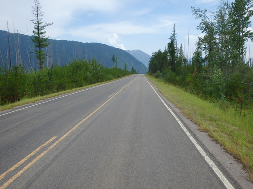 Heading south on Camas Road.