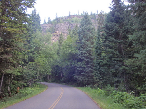 About a mile before The Loop.