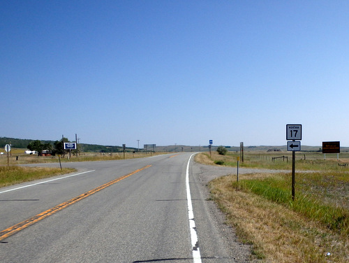 Riding the leg to the US-89 and MT-17 split.
