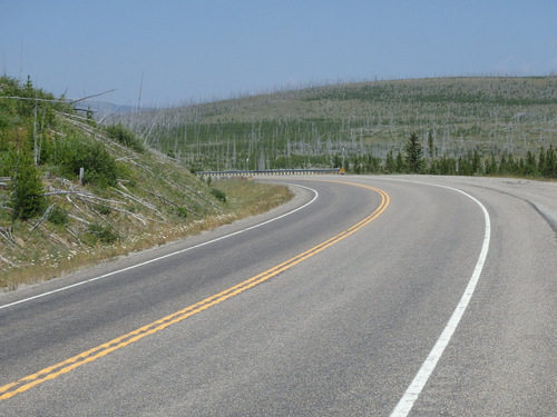 Southbound on US-89 - Blackfeet Indian Reservation.