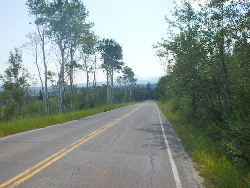 Southbound on Montana Hwy-49.
