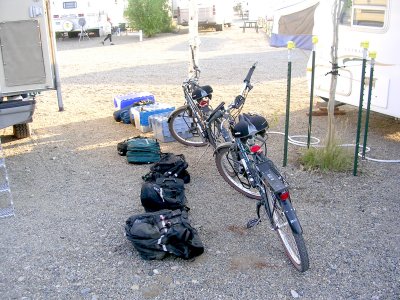 Panniers, Before Loading and Bike Mounting.