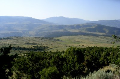 A valley view. Camp was almost dead center.