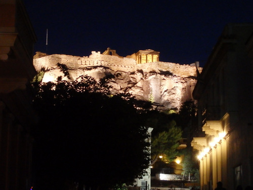 Pláka Athens at Night.