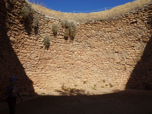 A large and open tomb.