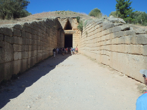 Tholos (Beehive) Tomb of Clytemnestra, Entrance Perspective.