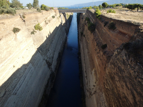 Isthmus of Corinth.