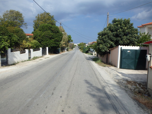 Cycling the Gulf of Corinth's coast.