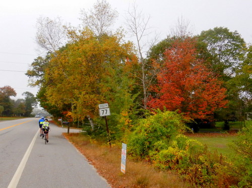 Heading south on Maine 77.