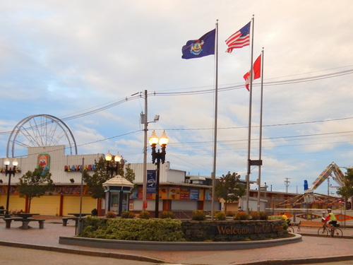 We went by the Midway, closed for the season.