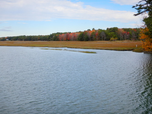 Southbound on a tandem in Maine.