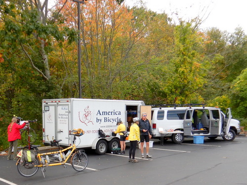 We joined our companions in a roadside break.