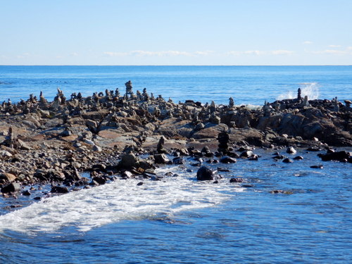 Stacked Stones - The idea evolved from Asian Zen Gardens.