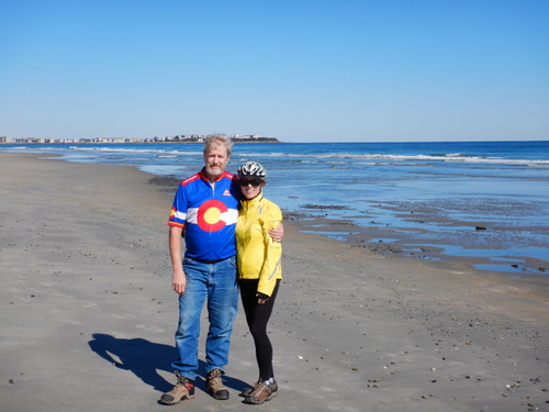 Dennis & Terry Struck on Hampton Beach, New Hampshire.