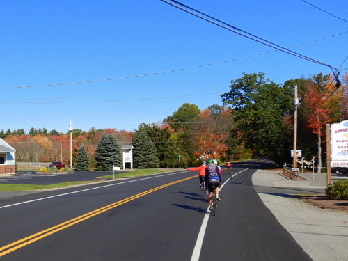 Hanging a left to start our long arc to Salem, Mass.