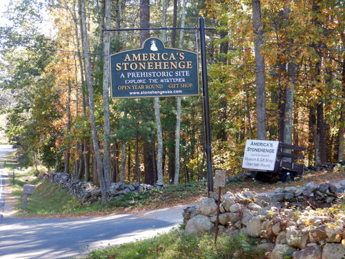 America's Stonehenge Entrance on Haverhill Rd.