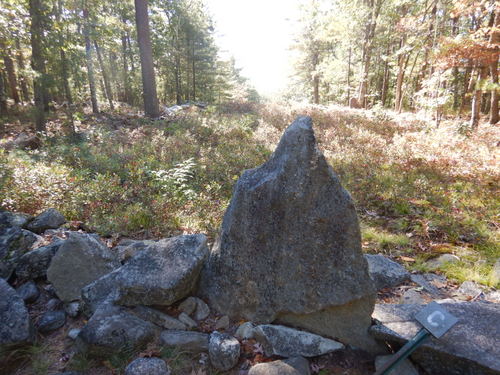 Closeup of a Sighting Marker.