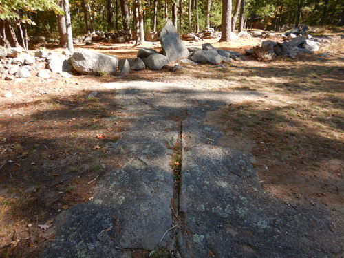 Sighting Marker and a curious crack.