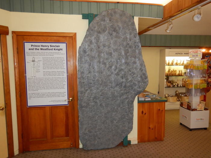 A Display in the America's Stonehenge exhibit area.