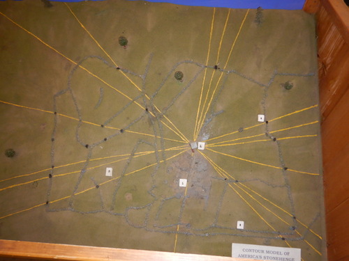 Model of the American Stonehenge Site.