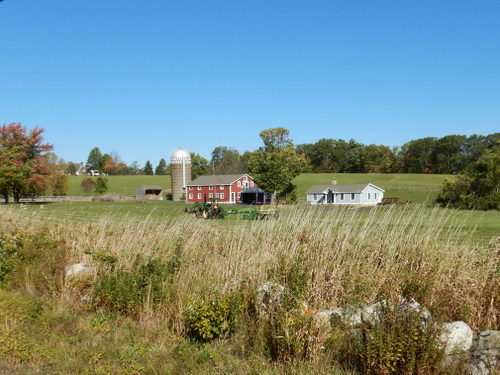 Farm with a view.