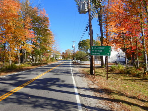 Candia Four Corners, NH; heading towards Deerfield.