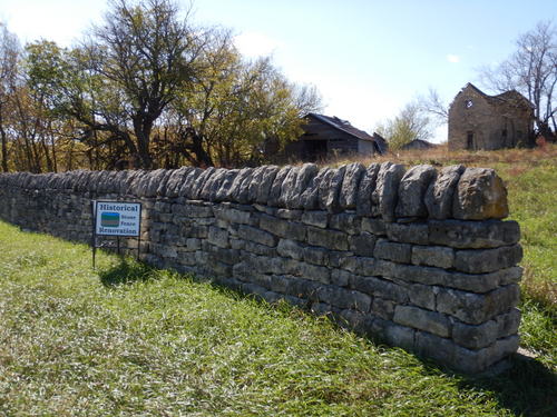 Recently restored/maintained stone fence.