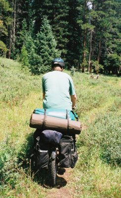 Dennis, Bike in Trail Configuration.