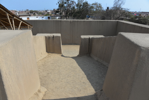 No Stairs, all ramps are straight incline angles.