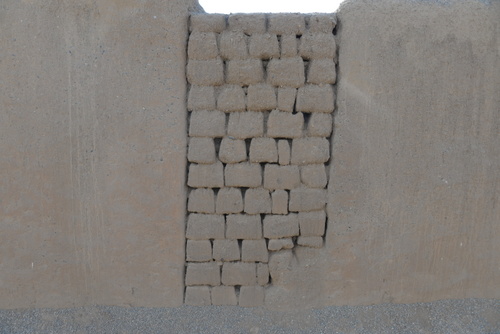 A doorway was sealed.