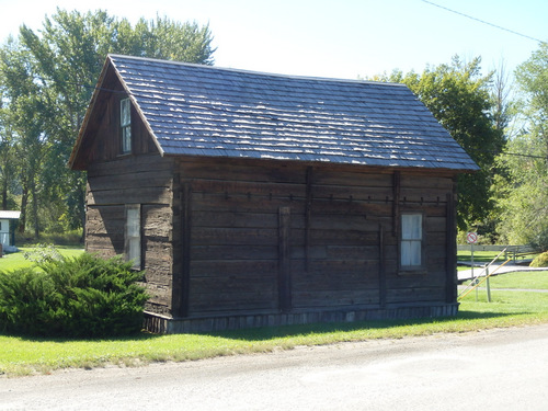 Old building in the Eureka Homestead Town Park.