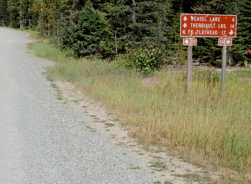 This is where we turn right to move up and over Whitefish Pass.