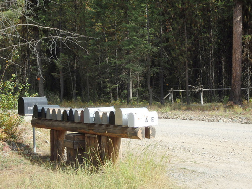 We find signs of civilization, Mail Boxes.