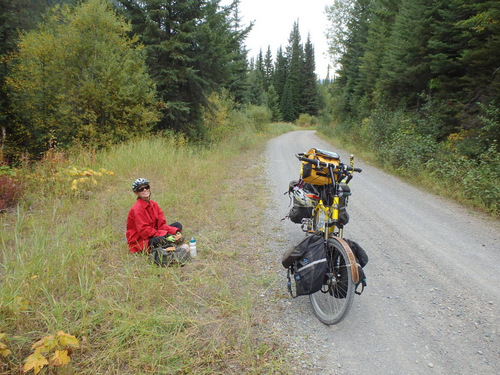 Snack time on NF 115 (GDMBR, MT).