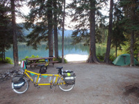 Campsite on Upper Whitefish Lake.