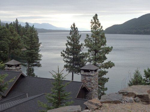 Here is a southern view across Whitefish Lake.