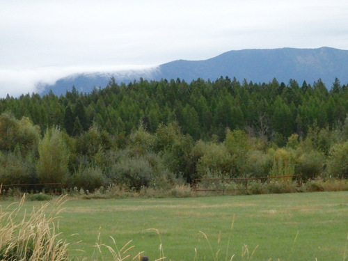 Super cooled air pouring out from of Glacier National Park.