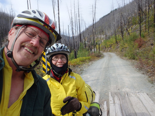 Dennis & Terry Struck on the GDMBR, Montana.