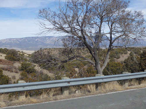 We were looking NNE at the Capitan Mountains, home of Smokey Bear.