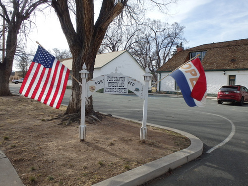 Museum welcome Flags.