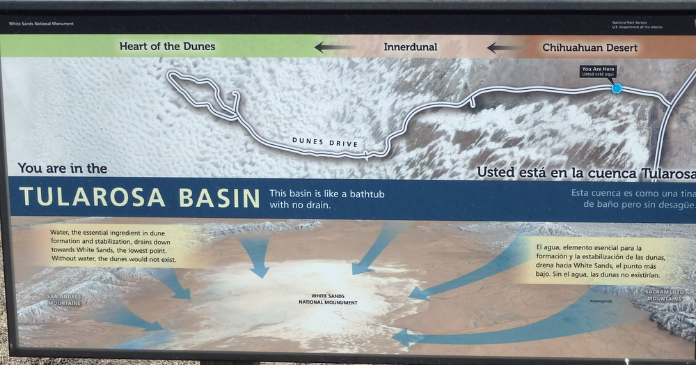 White Sand Formation Information and You are Here.