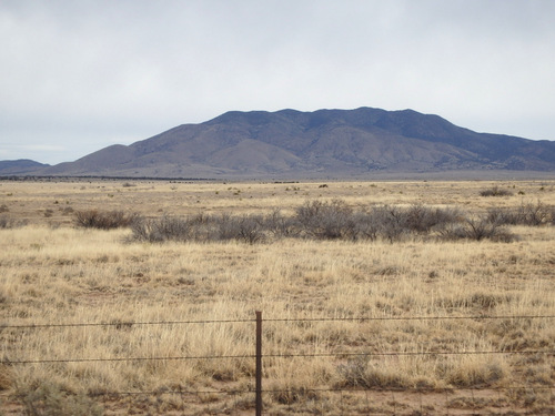 Looking North at the Jicarilla [Apache] Mountains.