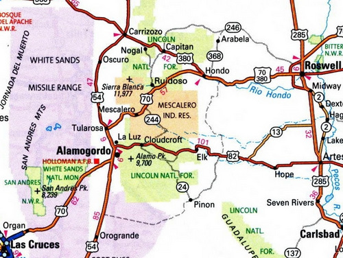 South-Central New Mexico Destination Area.