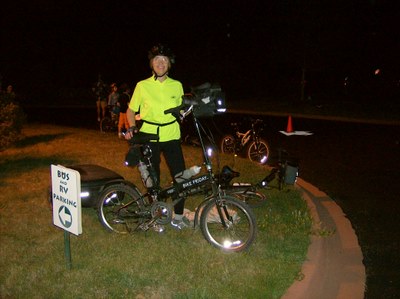 Terry, before night ride.