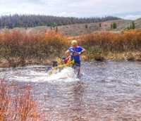 Crossing Rock Creek, CO.