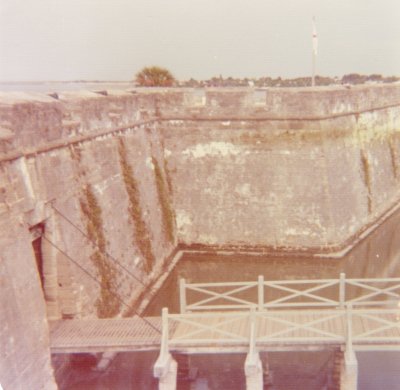 Spanish Fort at St Augustine, Florida.