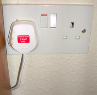 UK Styled, 230v, Electricity Outlet.